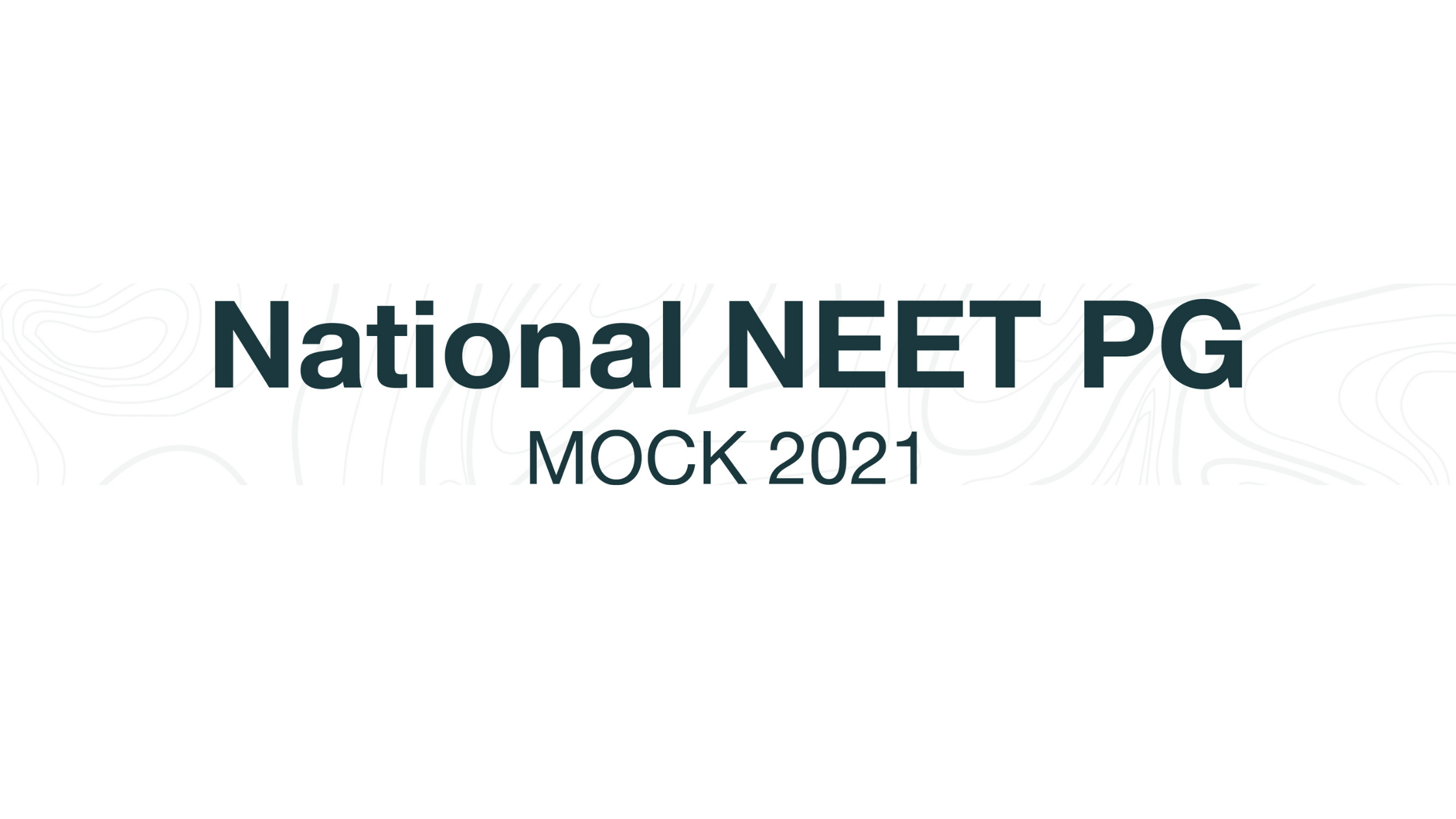 National NEET PG Mock 2021 Marrow National NEET PG Mock 2021 Marrow